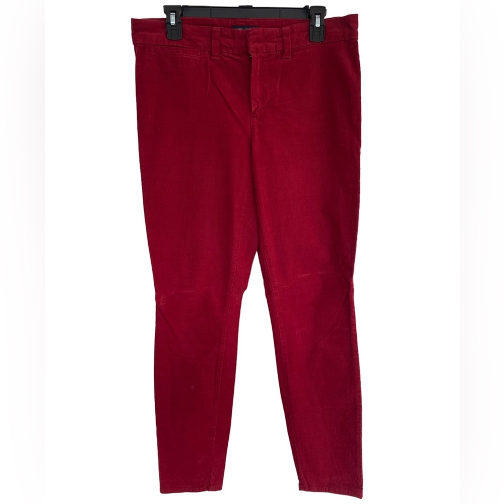 🟠TOMMY HILFIGER | WOMEN'S RED SUEDE PANTS
